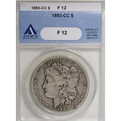 1893-CC $1 F12 ANACS