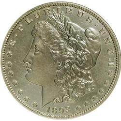 1893-O $1 AU50 ANACS