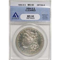 1894-S $1 MS60 ANACS