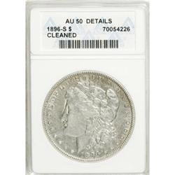 1896-S $1 AU50 ANACS
