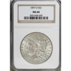 1897-O $1 MS60 NGC