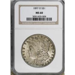 1897-O $1 MS60 NGC