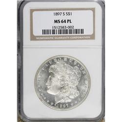 1897-S $1 Prooflike MS64 NGC