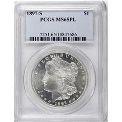 1897-S $1 Prooflike MS65 PCGS