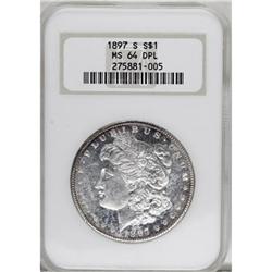 1897-S $1 Deep Mirror Prooflike MS64 NGC