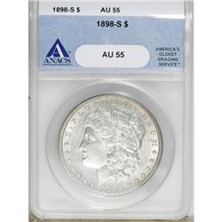 1898-S $1 AU55 ANACS