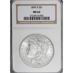 1899-S $1 MS62 NGC