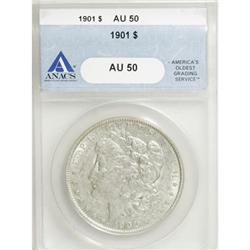 1901 $1 AU50 ANACS