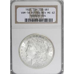 1921 $1 MS62 NGC