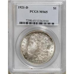 1921-D $1 MS65 PCGS