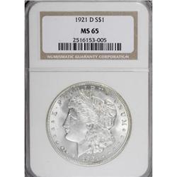 1921-D $1 MS65 NGC