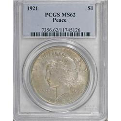 1921 $1 MS62 PCGS