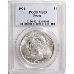 1921 $1 MS63 PCGS