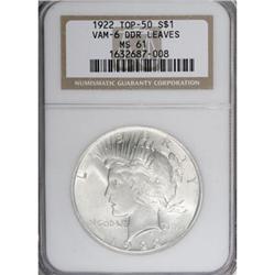 1922 $1 MS61 NGC
