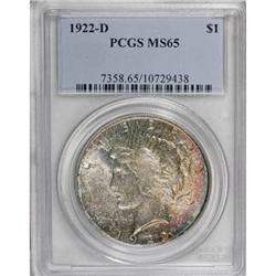 1922-D $1 MS65 PCGS