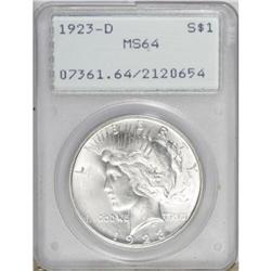 1923-D $1 MS64 PCGS