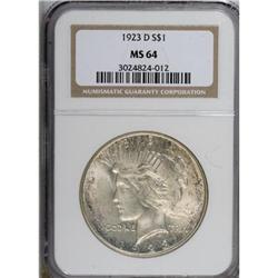 1923-D $1 MS64 NGC