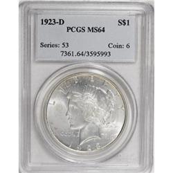 1923-D $1 MS64 PCGS