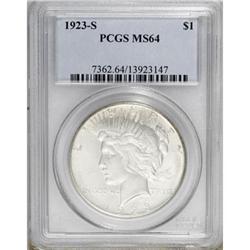 1923-S $1 MS64 PCGS