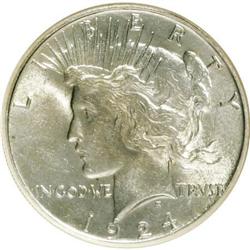 1924-S $1 MS62 NGC