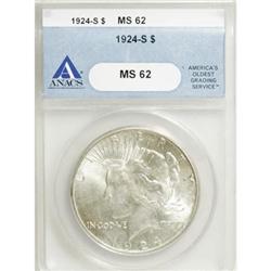 1924-S $1 MS62 ANACS