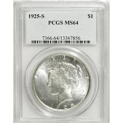 1925-S $1 MS64 PCGS