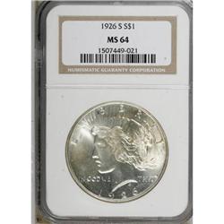 1926-S $1 MS64 NGC