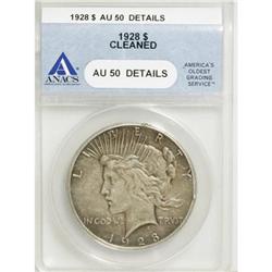 1928 $1 AU50 ANACS