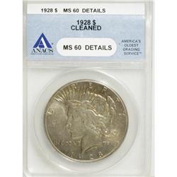 1928 $1 MS60 ANACS