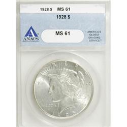 1928 $1 MS61 ANACS