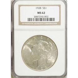 1928 $1 MS62 NGC