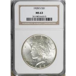 1928-S $1 MS63 NGC