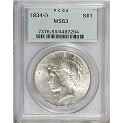 1934-D $1 MS63 PCGS