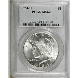 1934-D $1 MS64 PCGS