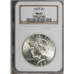 1935-S $1 MS63 NGC