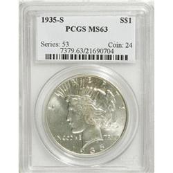 1935-S $1 MS63 PCGS