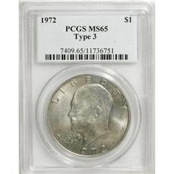 1972 $1 Type Three MS65 PCGS