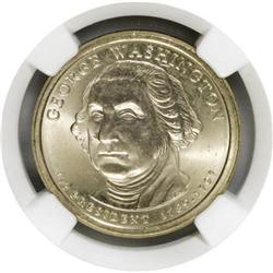 (2007) $1 George Washington Plain Edge MS65 NGC