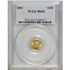 Image 1 : 1853 G$1 MS62 PCGS