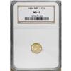 Image 1 : 1854 G$1 Type One MS62 NGC