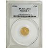 Image 1 : 1856 G$1 Slanted 5 AU55 PCGS