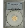 Image 1 : 1862 G$1 AU58 PCGS