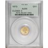 Image 1 : 1873 G$1 Closed 3 AU55 PCGS