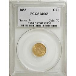1883 G$1 MS63 PCGS