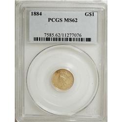 1884 G$1 MS62 PCGS