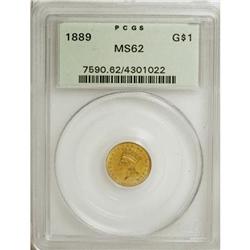 1889 G$1 MS62 PCGS