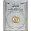 1861 $2 1/2 New Reverse, Type Two MS62 PCGS