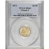Image 1 : 1873 $2 1/2 Closed 3 MS61 PCGS