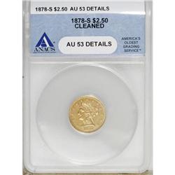 1878-S $2 1/2 AU53 ANACS