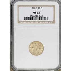 1878-S $2 1/2 MS62 NGC